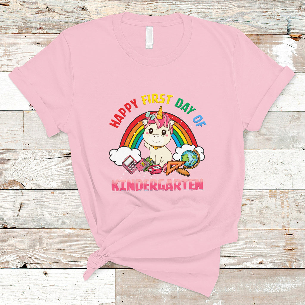 back-to-school-t-shirt-happy-first-day-of-kindergarten-shirt-unicorn-raibow-coloful-oufit-gift-for-teachers-kindergarten-teacher