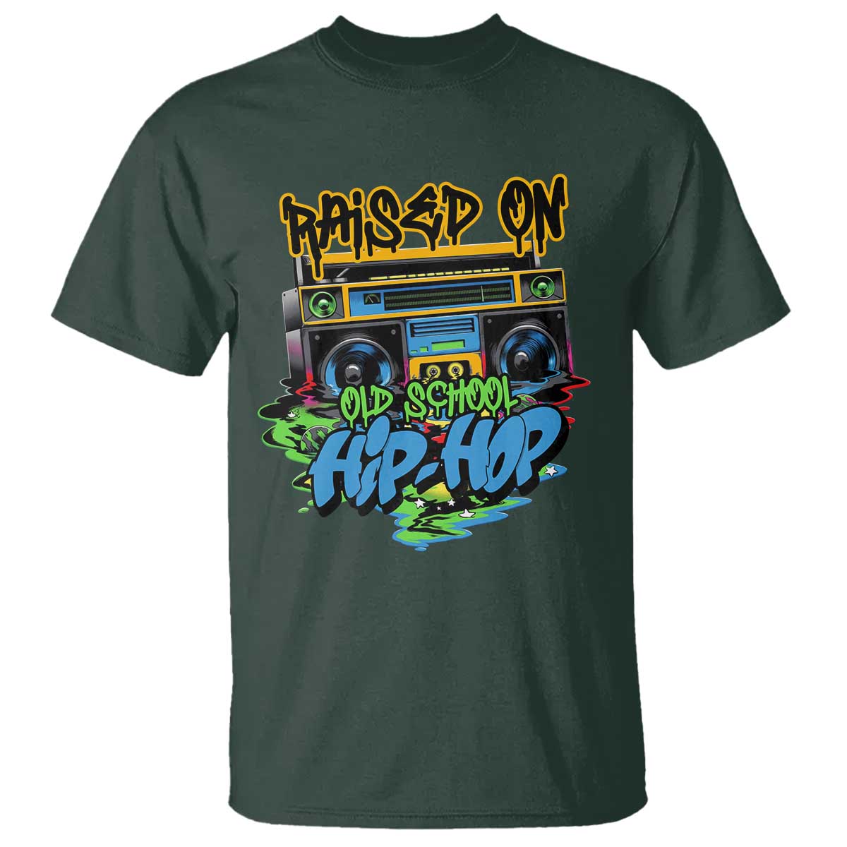 raised-on-old-school-hiphop-t-shirt