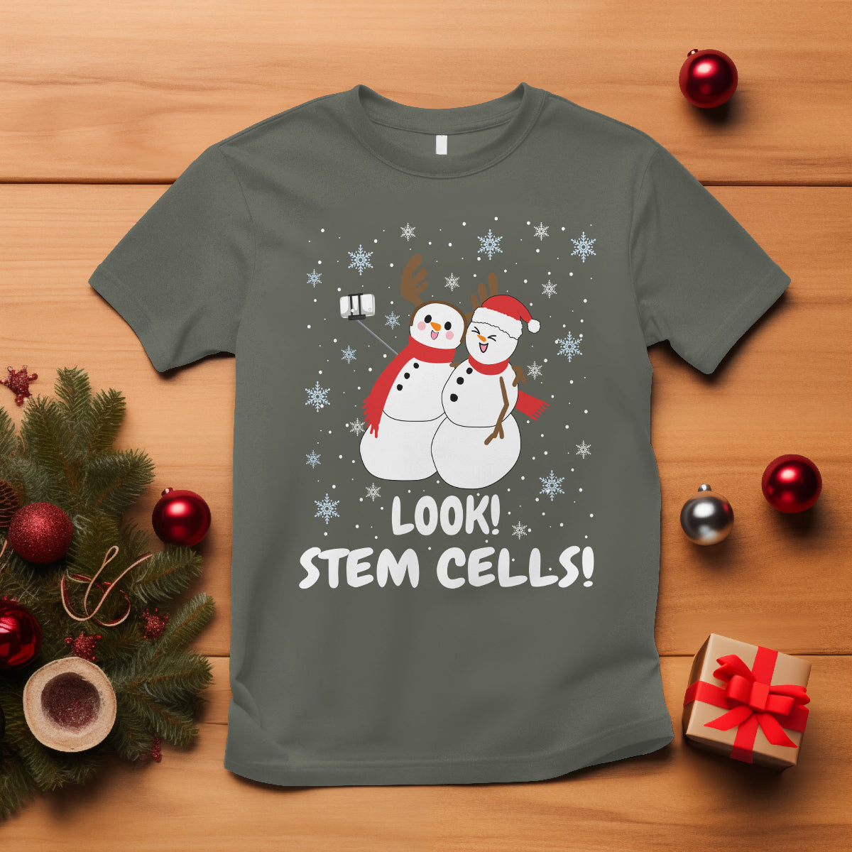 look-stem-cell-snowman-funny-christmas-science-t-shirt