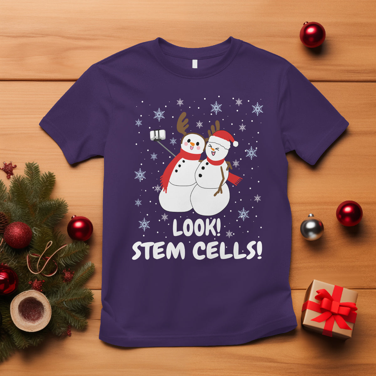 look-stem-cell-snowman-funny-christmas-science-t-shirt