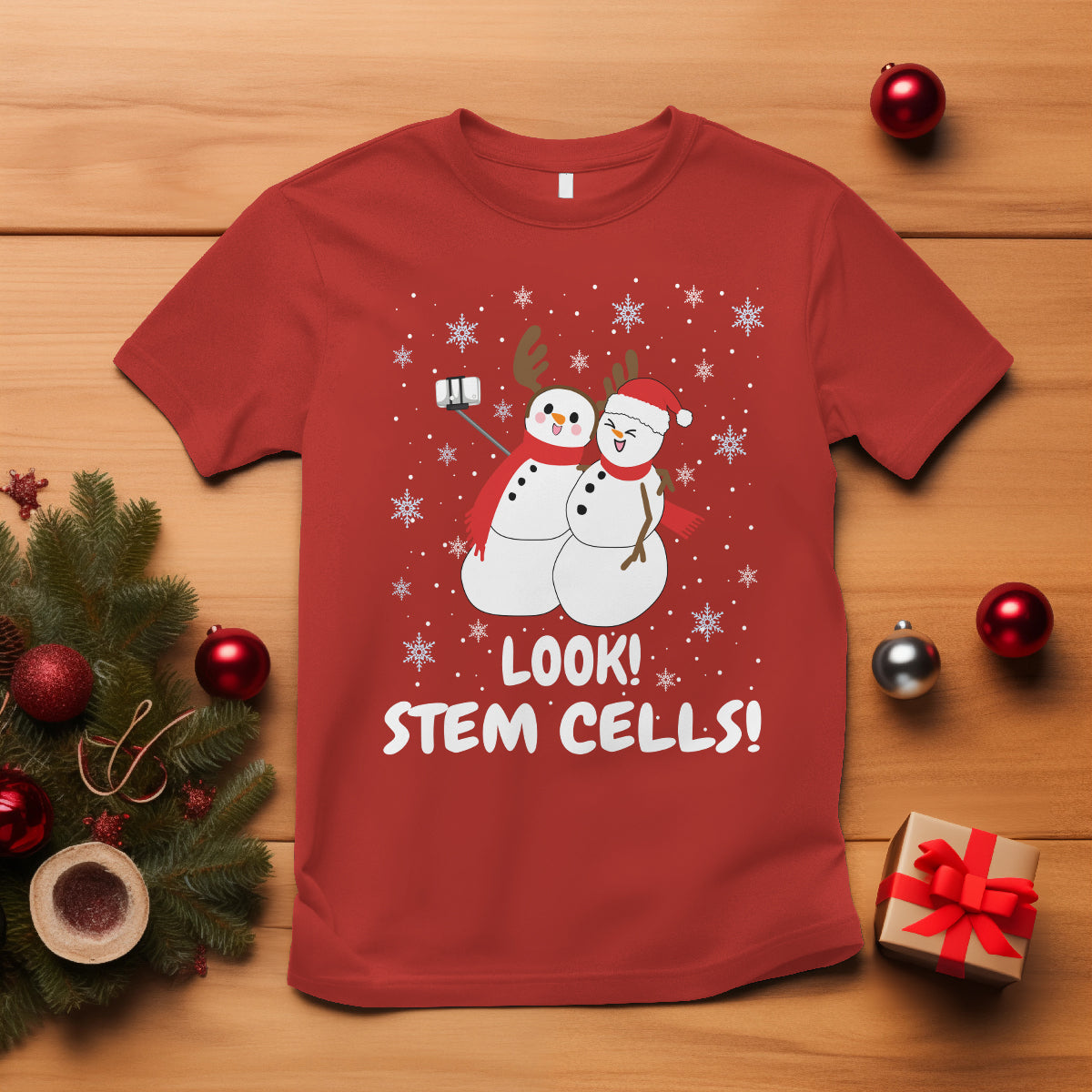 look-stem-cell-snowman-funny-christmas-science-t-shirt