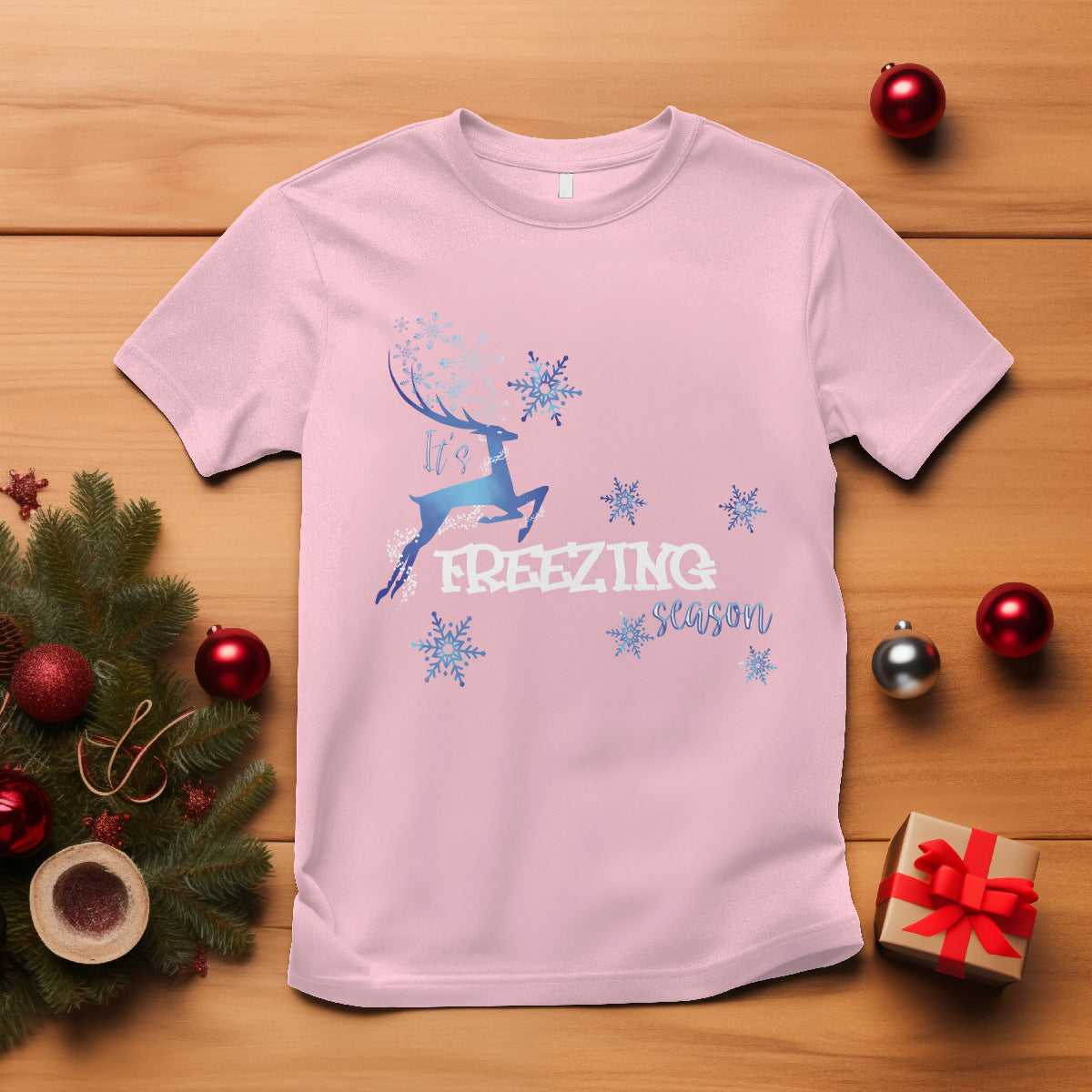 freezing-season-christmas-reindeer-snowflake-t-shirt