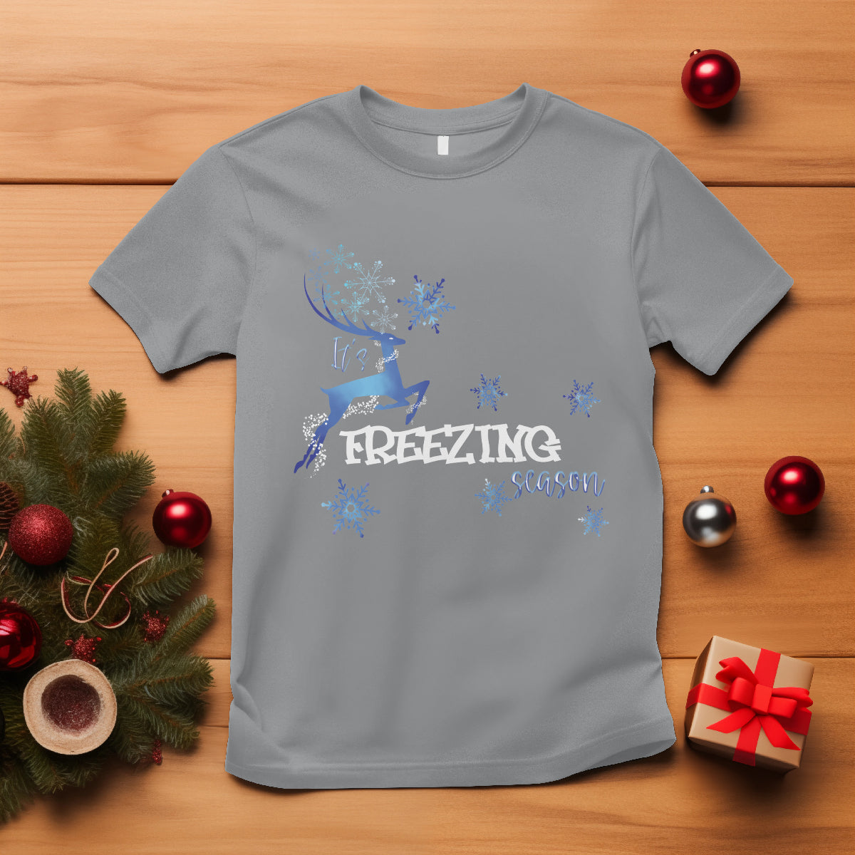 freezing-season-christmas-reindeer-snowflake-t-shirt