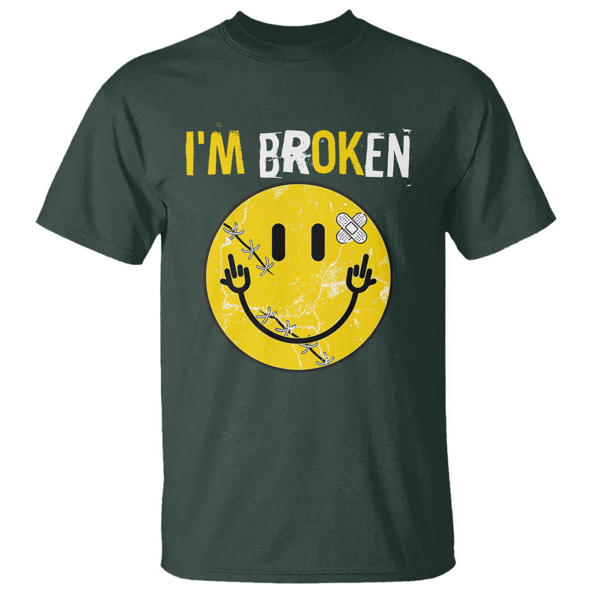mental-health-t-shirt-im-broken-im-ok-invisible-illness-funny-fxxk-emotion-face