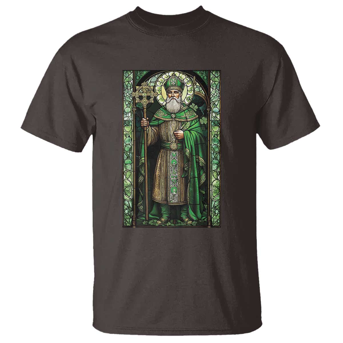 st-patricks-day-t-shirt-saint-patrick-art-aesthetic-stained-glass