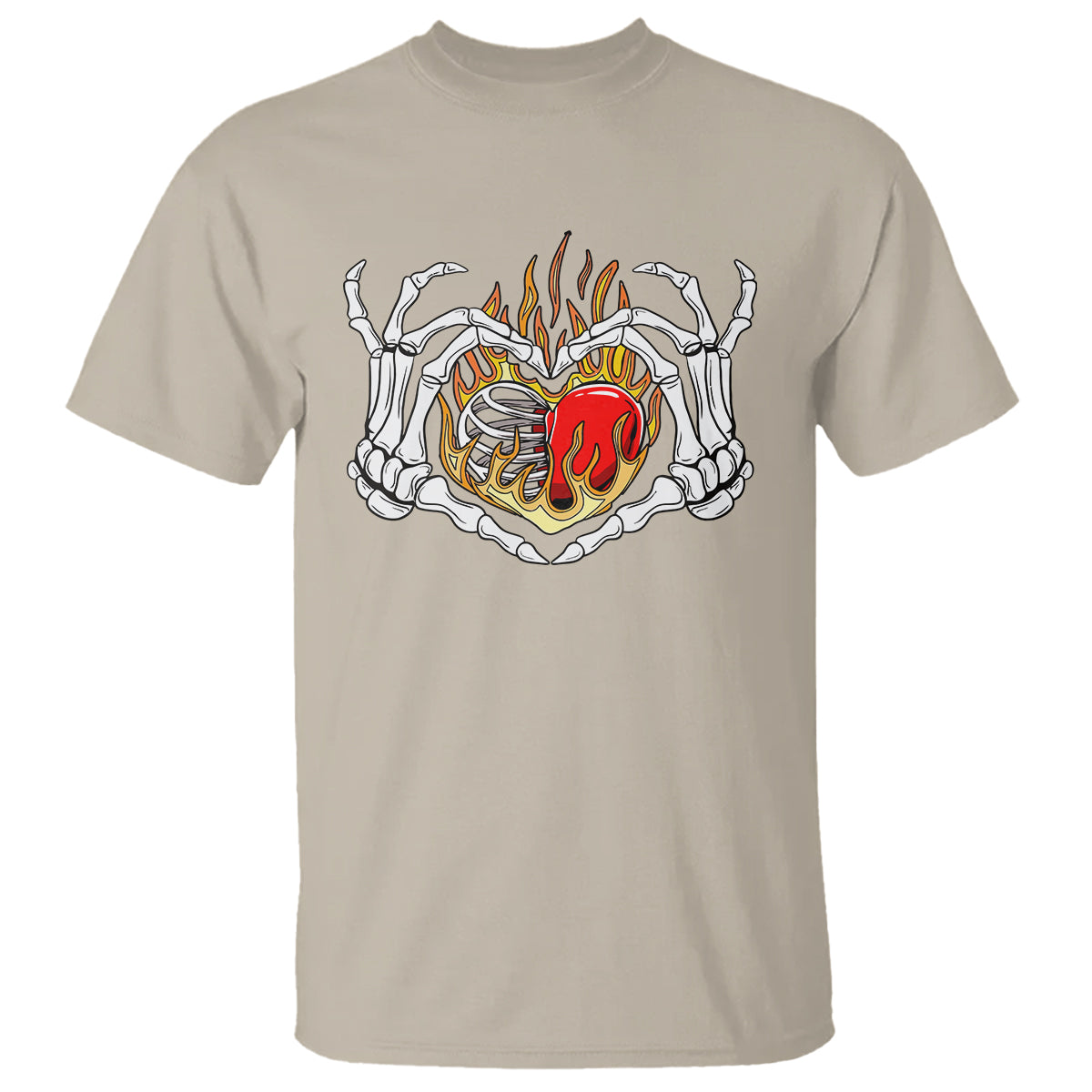 valentines-day-t-shirt-skeleton-hand-love-sign-holding-fire-red-heart