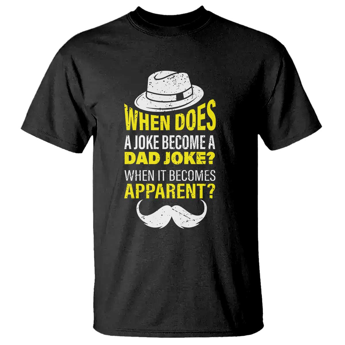 when-does-a-joke-become-a-dad-joke-funny-fathers-day-pun-t-shirt