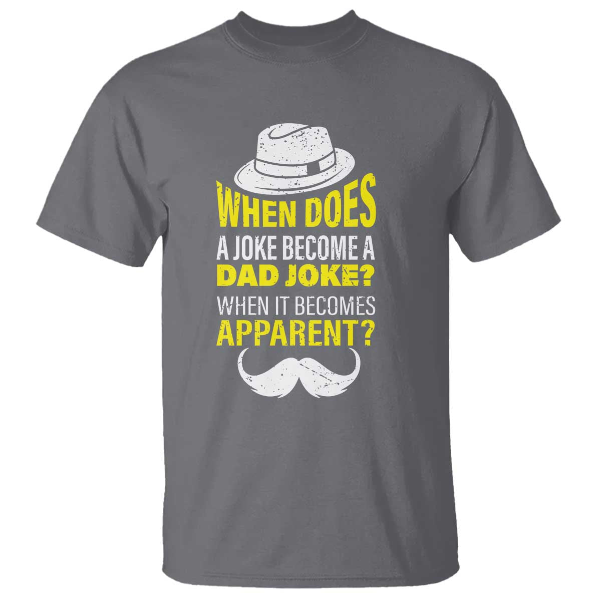 when-does-a-joke-become-a-dad-joke-funny-fathers-day-pun-t-shirt