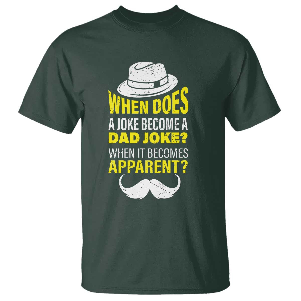 when-does-a-joke-become-a-dad-joke-funny-fathers-day-pun-t-shirt