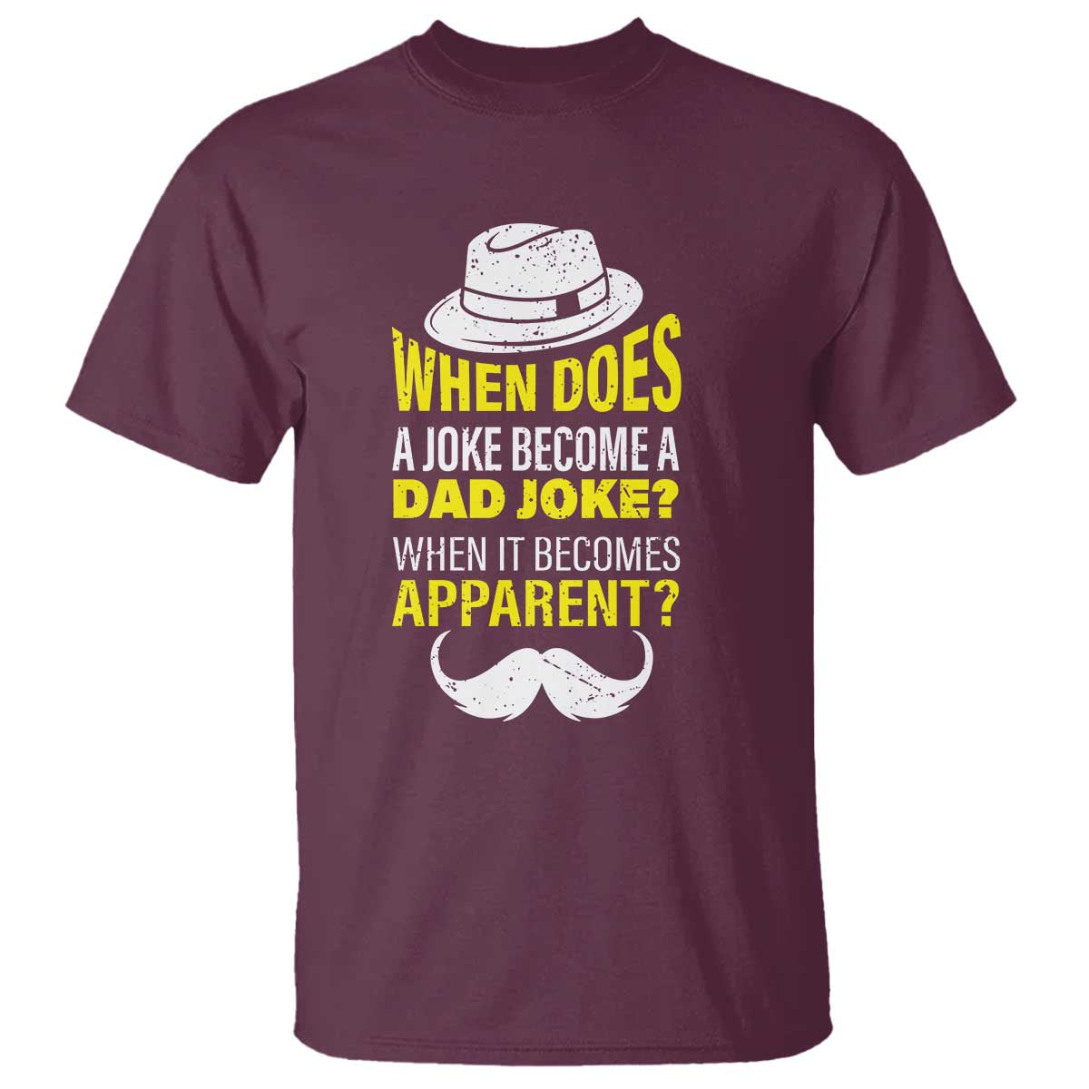 when-does-a-joke-become-a-dad-joke-funny-fathers-day-pun-t-shirt
