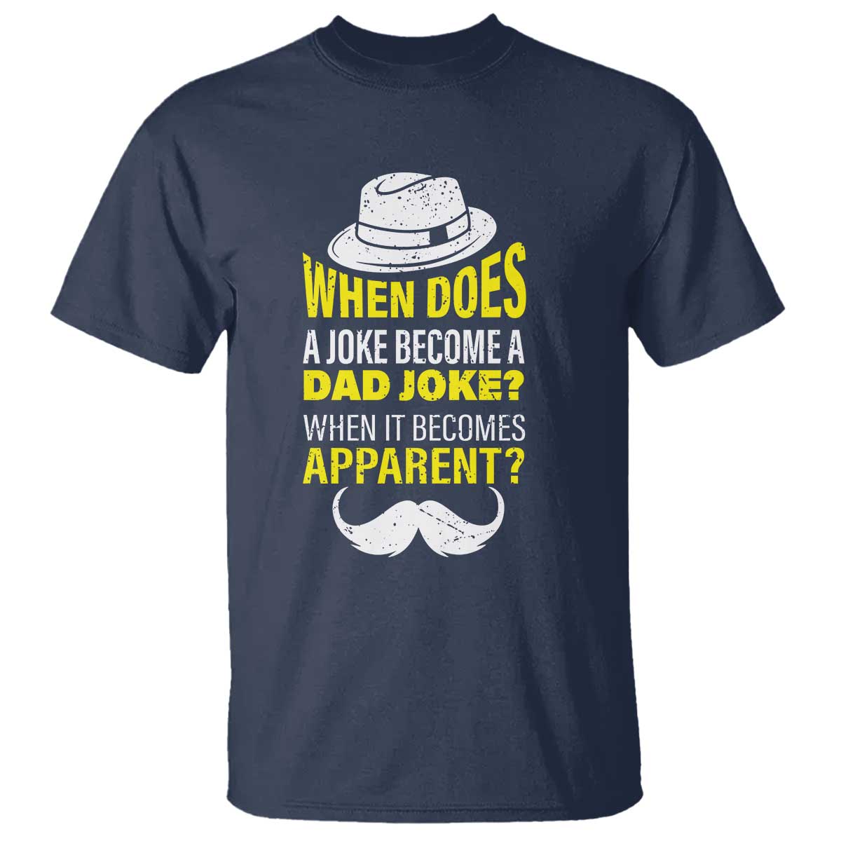 when-does-a-joke-become-a-dad-joke-funny-fathers-day-pun-t-shirt