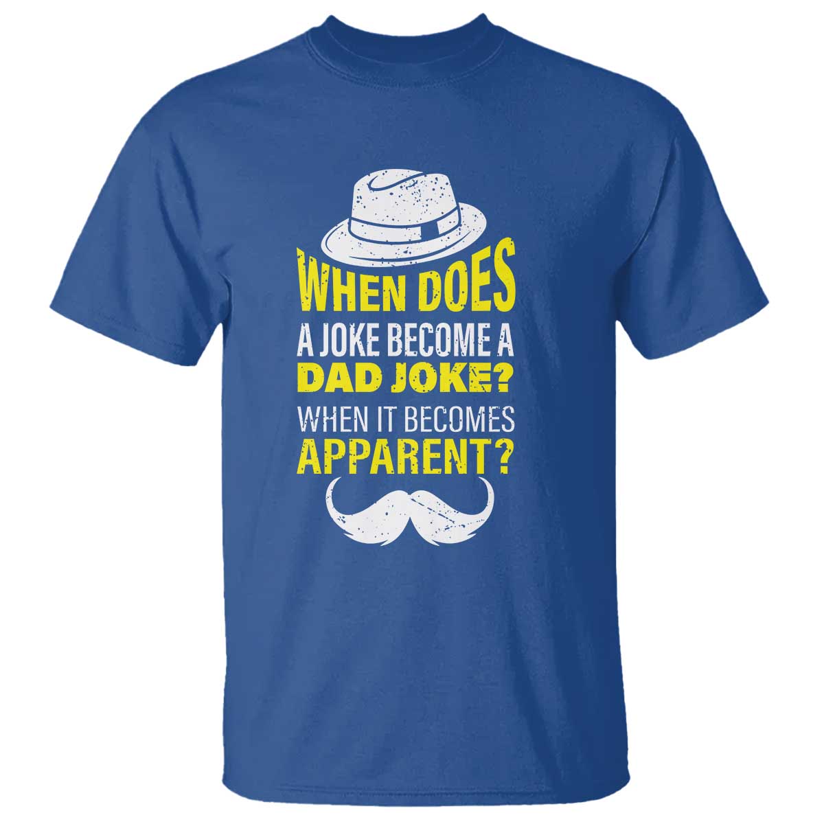 when-does-a-joke-become-a-dad-joke-funny-fathers-day-pun-t-shirt