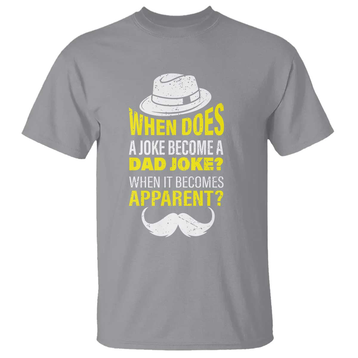 when-does-a-joke-become-a-dad-joke-funny-fathers-day-pun-t-shirt