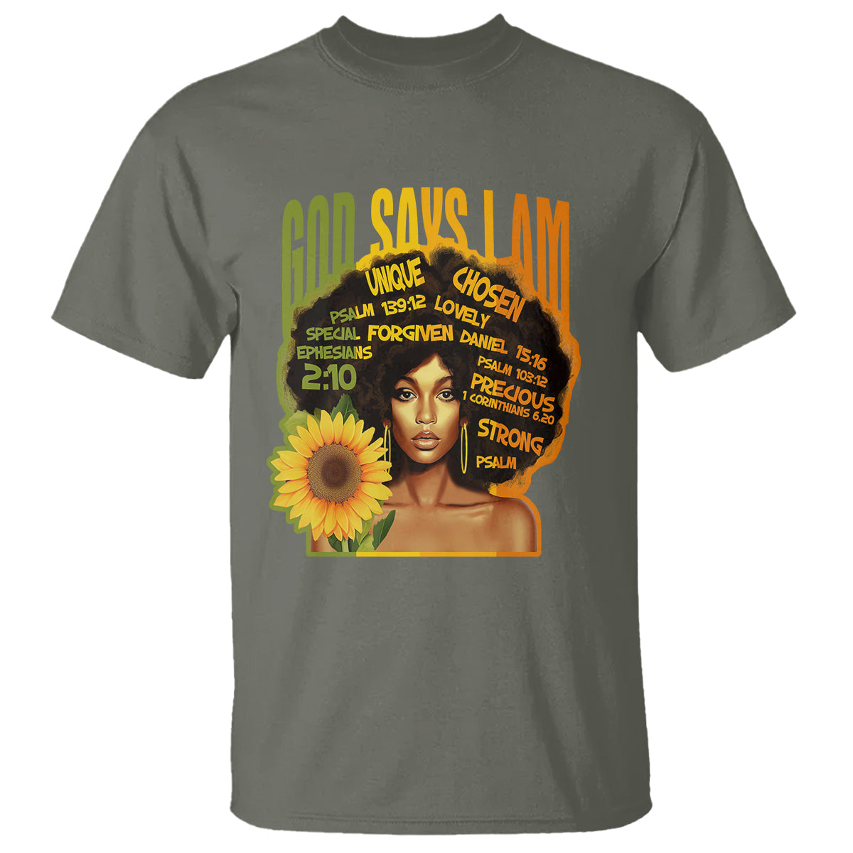 god-says-i-am-melanin-strong-unique-black-women-sunflower-t-shirt