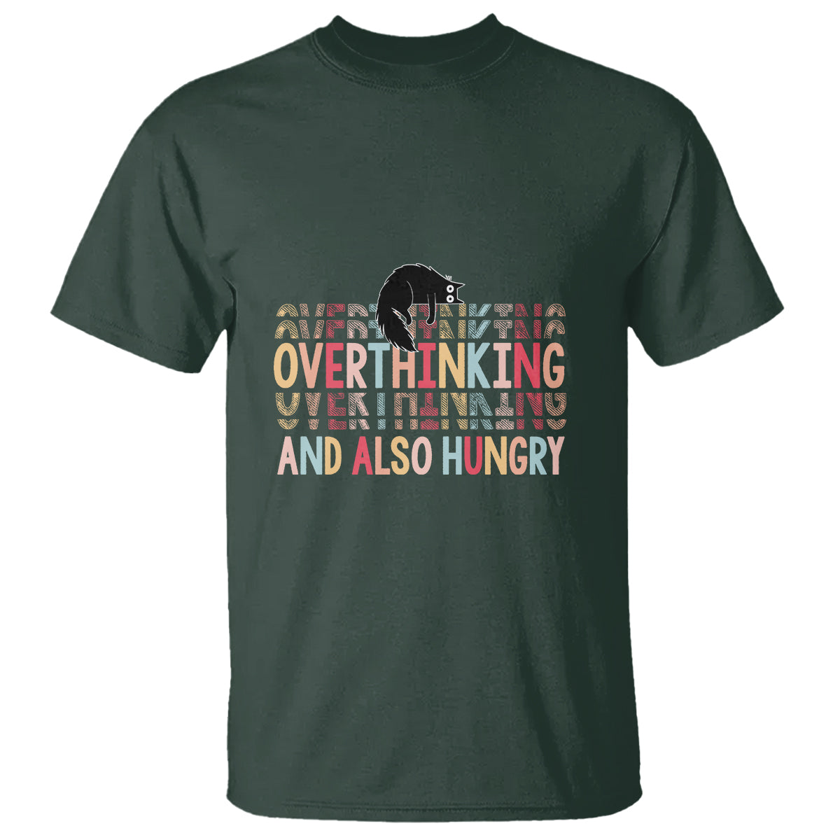 overthinking-and-also-hungry-cute-cat-t-shirt