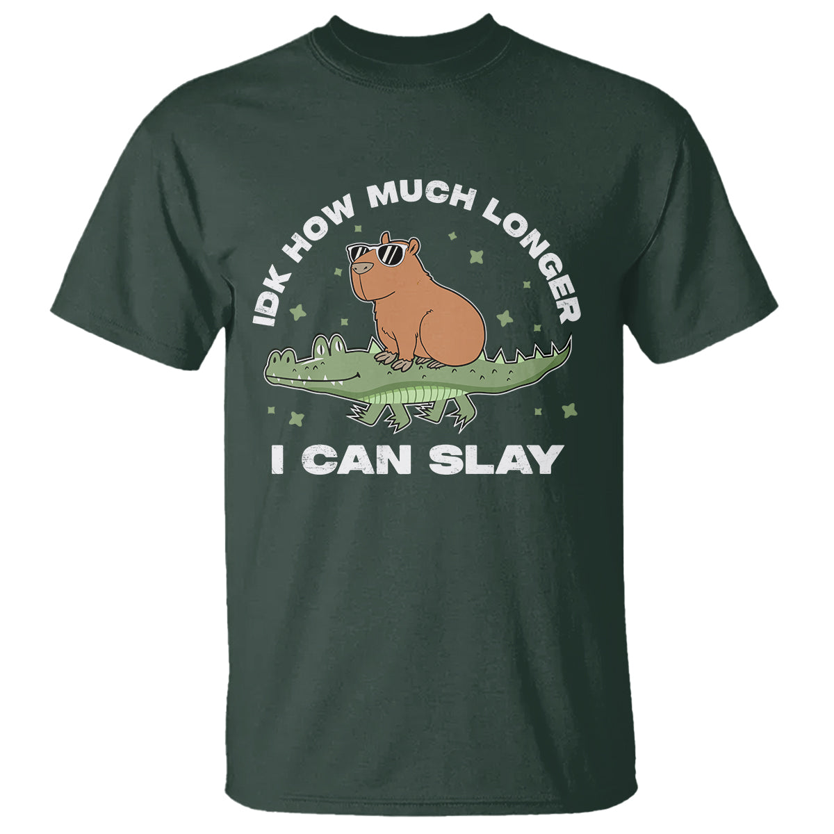 capybara-lover-t-shirt-idk-how-much-longer-i-can-slay-funny-capy-crocodile