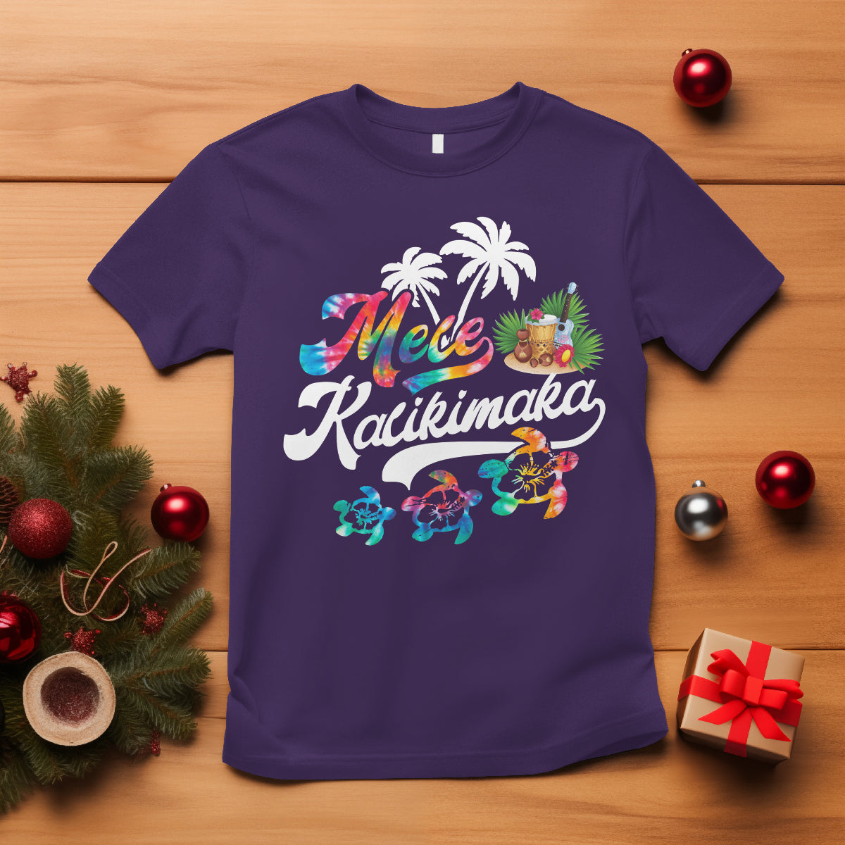 mele-kalikimaka-tie-dye-christmas-turtle-t-shirt