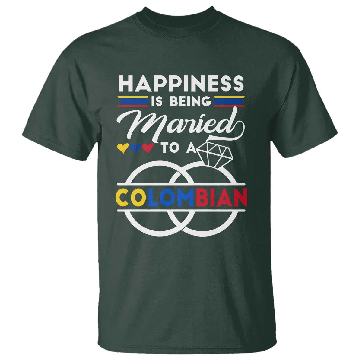 happiness-is-being-married-to-a-colombian-t-shirt