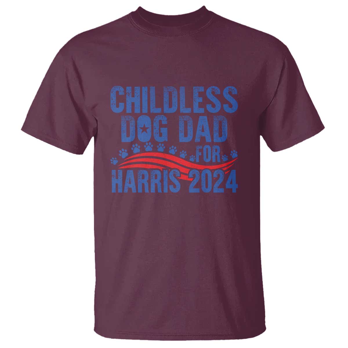 childless-dog-dad-for-harris-2024-t-shirt