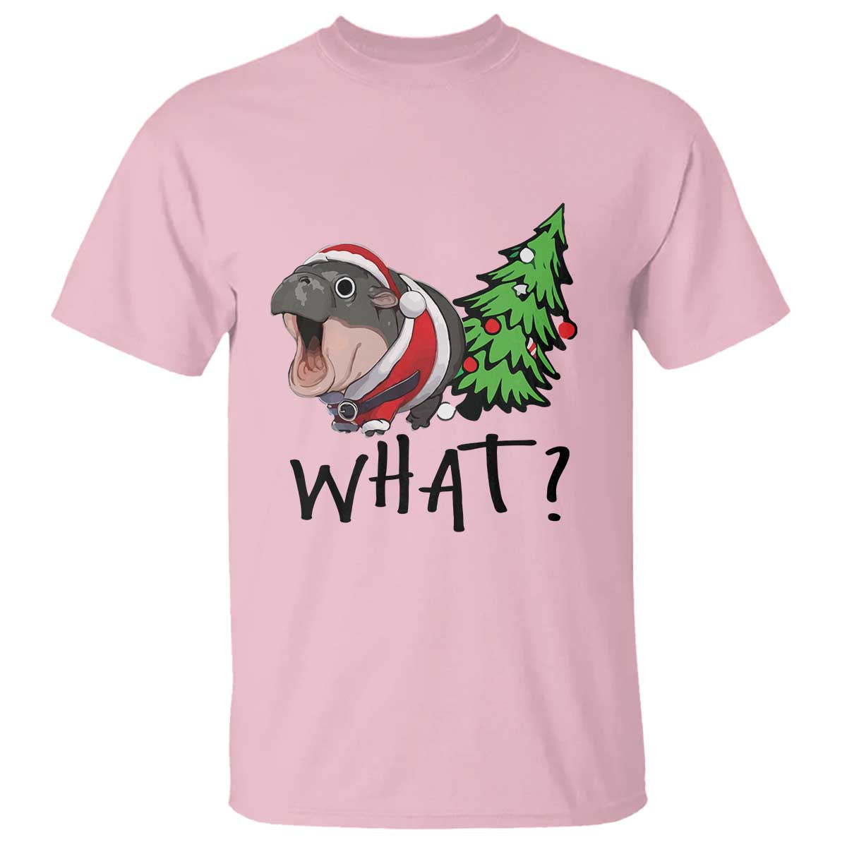 funny-christmas-moo-deng-t-shirt-what-baby-hippo-pushing-christmas-tree