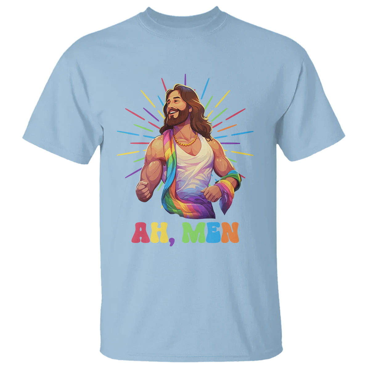 ah-men-funny-lgbt-gay-pride-jesus-rainbow-flag-christian-t-shirt