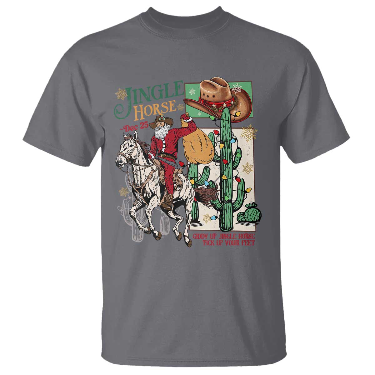 western-christmas-t-shirt-jingle-horse-pick-up-your-feet-cowboy-santa-rider