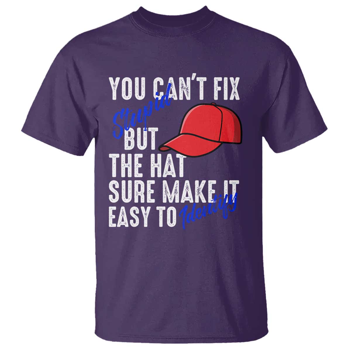 you-cant-fix-stupid-but-the-hats-sure-make-it-easy-identify-t-shirt