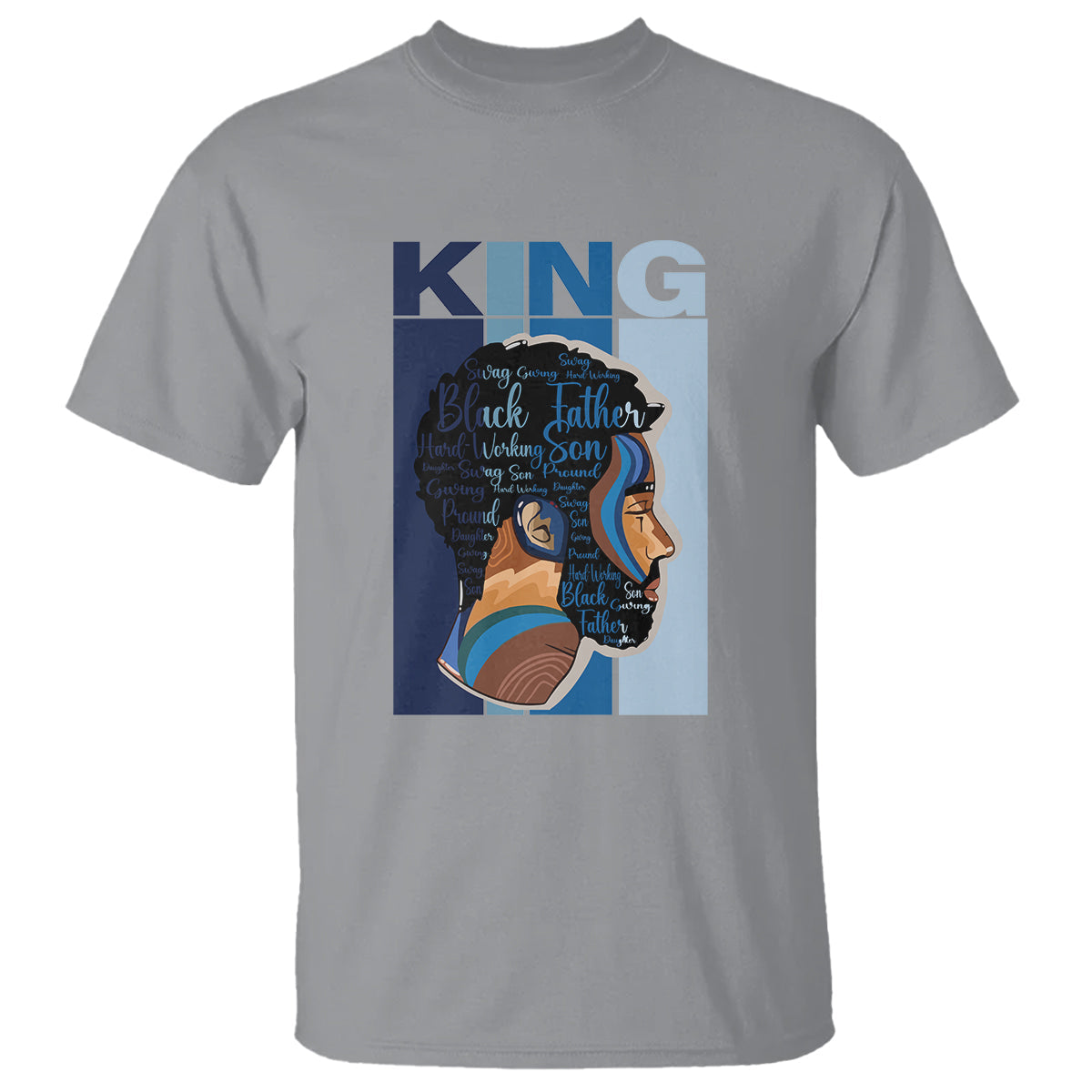 black-history-king-father-melanin-african-american-dad-t-shirt