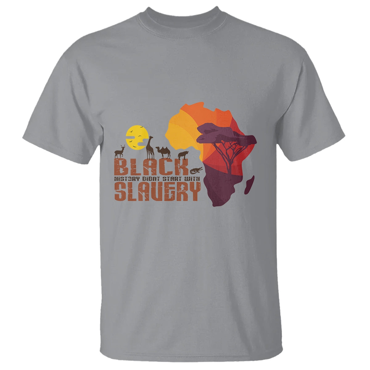 black-history-didnt-start-with-slavery-t-shirt-1