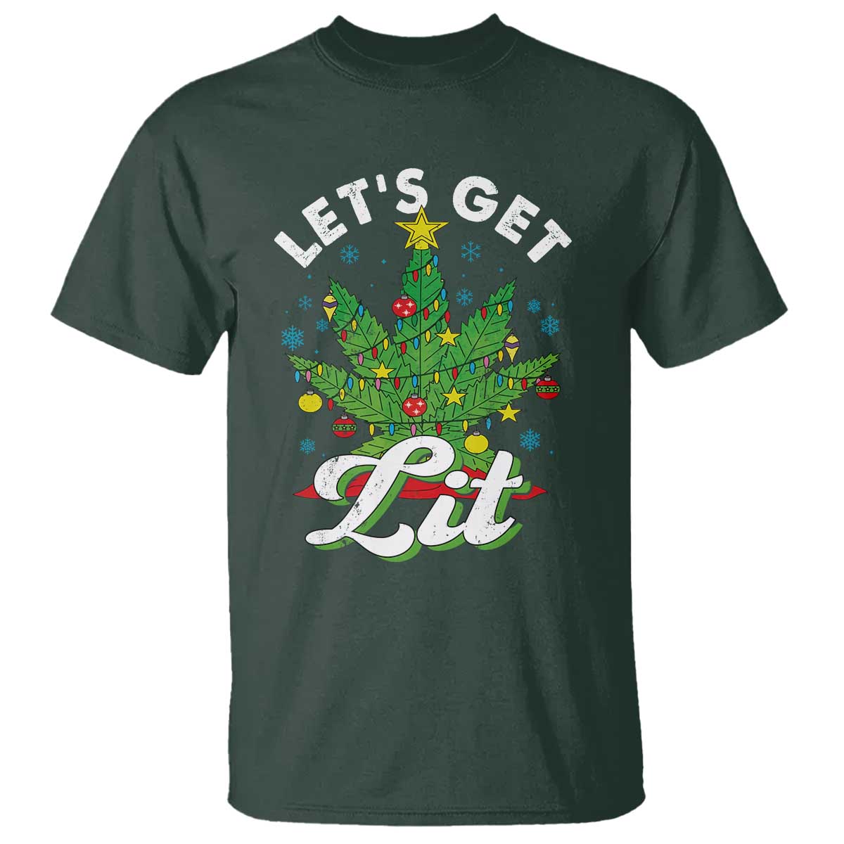 funny-weed-christmas-t-shirt-lets-get-lit-christmas-tree-cannabis