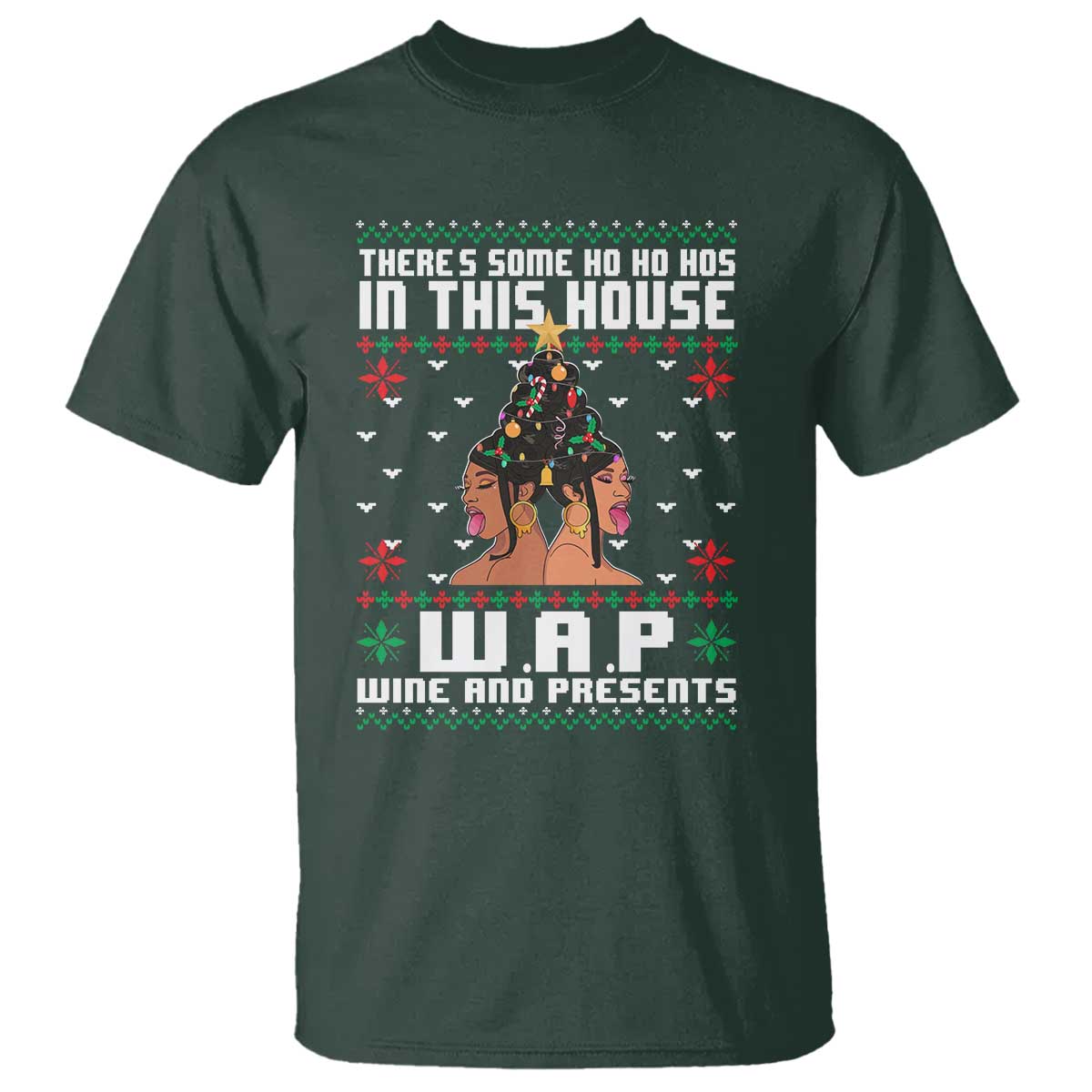 funny-christmas-t-shirt-there-is-some-ho-ho-hos-in-this-house-wap-wine-and-present