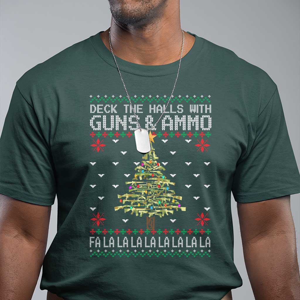 christmas-gun-lover-t-shirt-deck-the-halls-with-guns-and-ammo