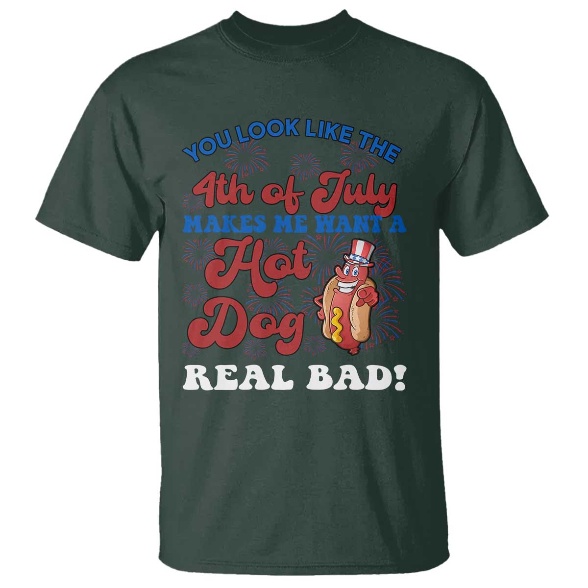 you-look-like-the-4th-of-july-funny-hot-dog-t-shirt