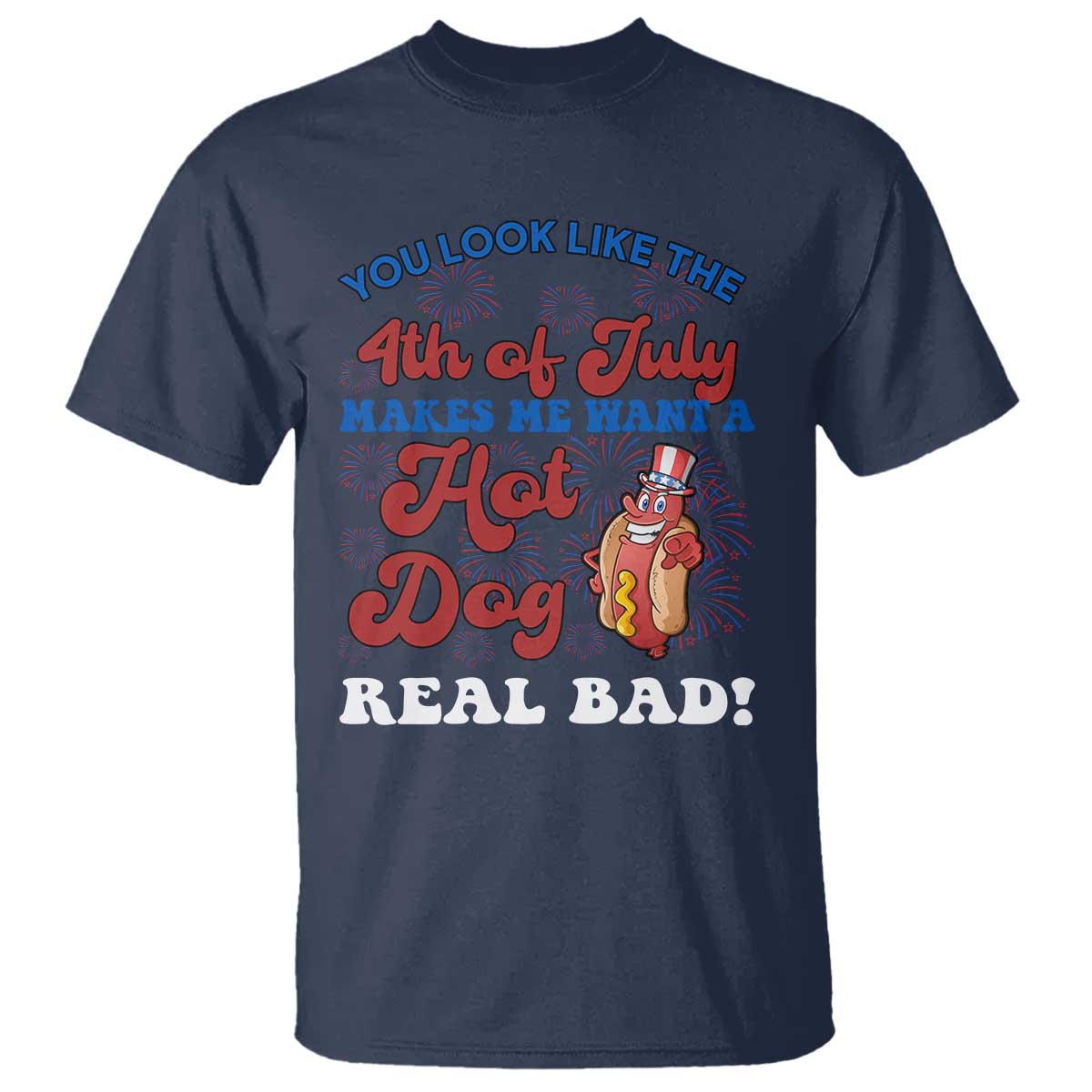 you-look-like-the-4th-of-july-funny-hot-dog-t-shirt