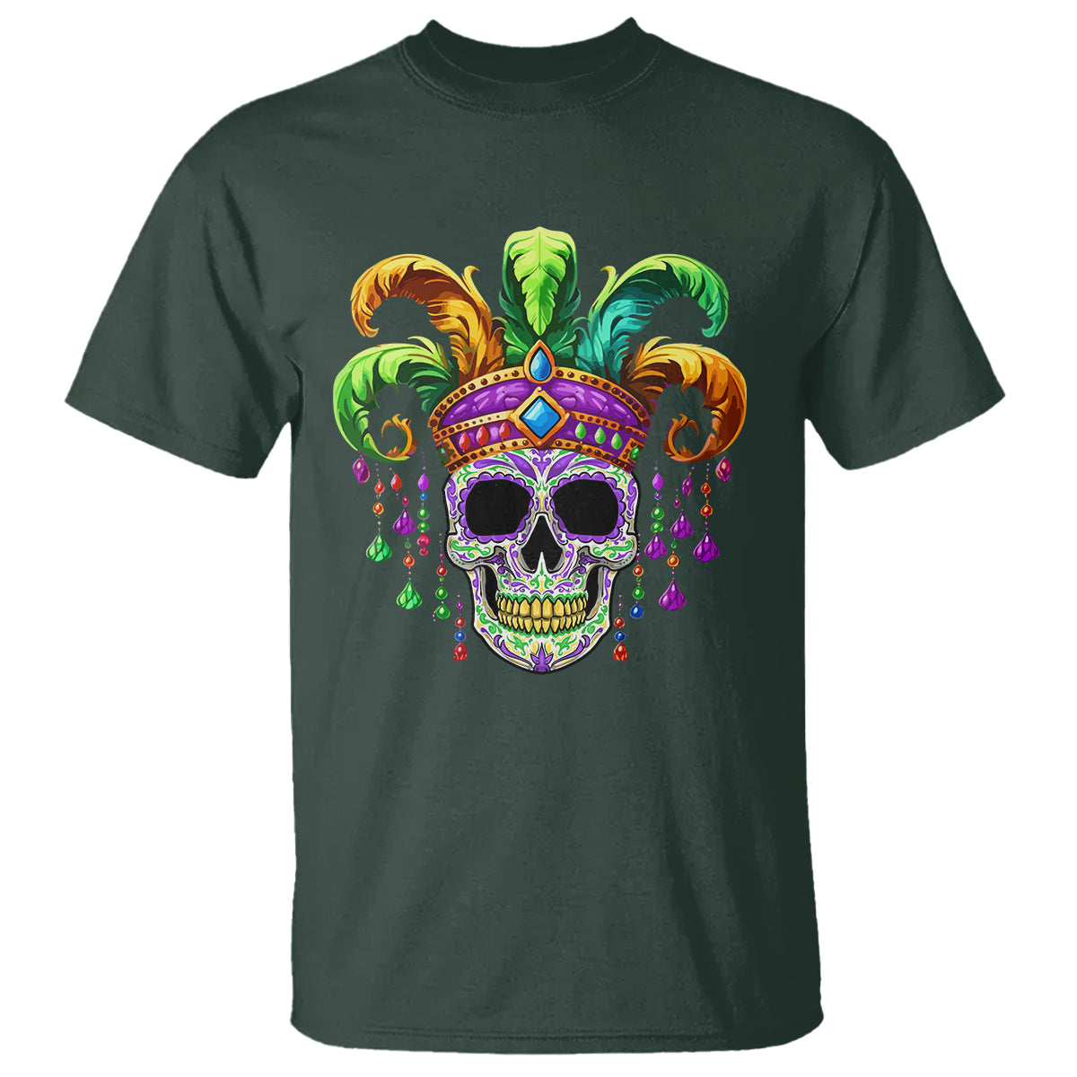 mardi-gras-beads-sugar-skull-fat-tuesday-new-orleans-t-shirt
