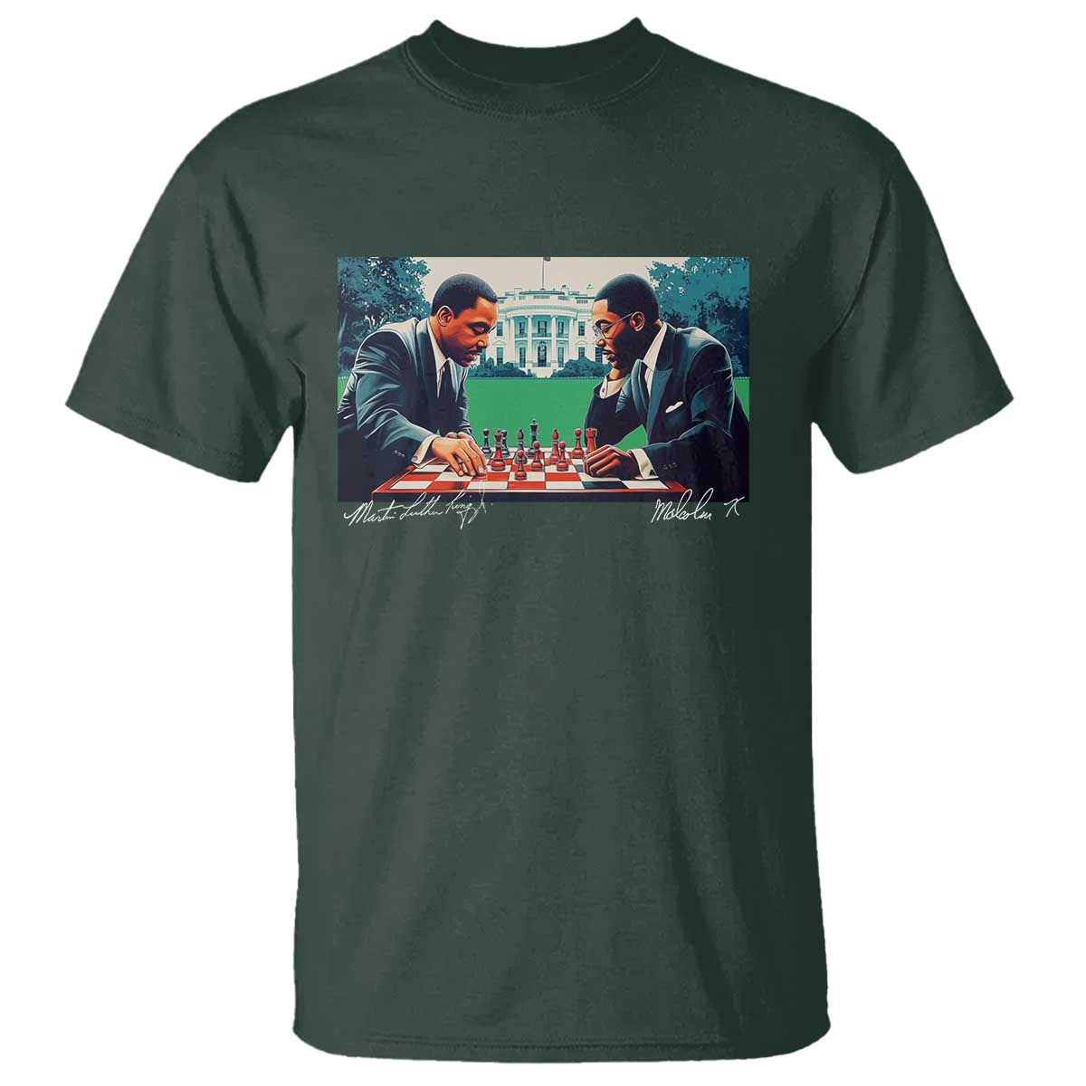 martin-luther-king-jr-malcolm-x-t-shirt-playing-chess-white-house-black-history