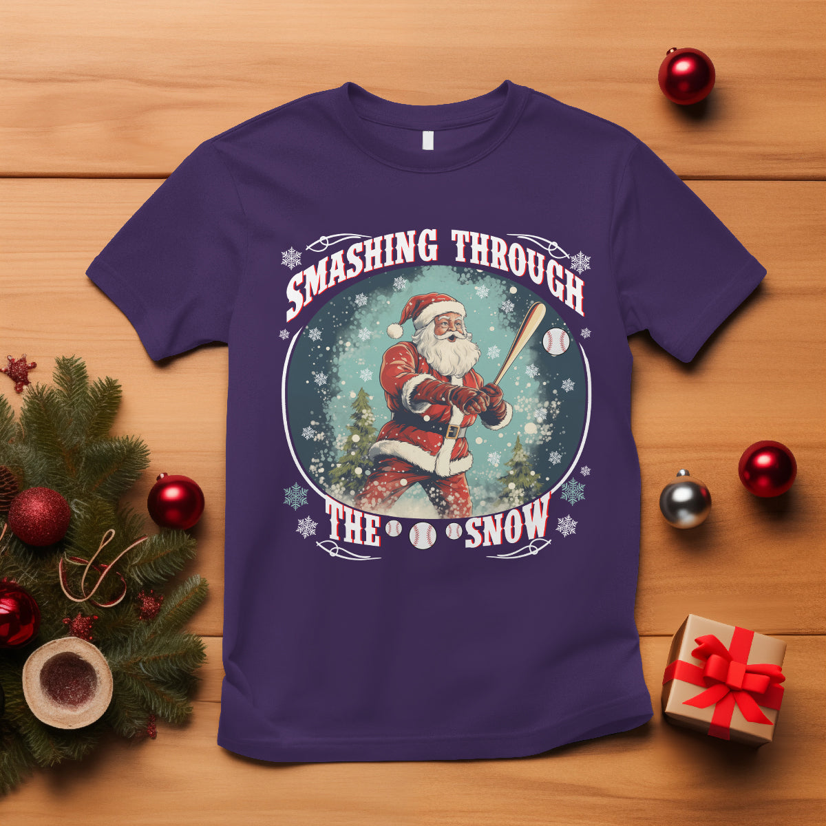 christmas-sport-t-shirt-baseball-player-santa-smashing-through-the-snow