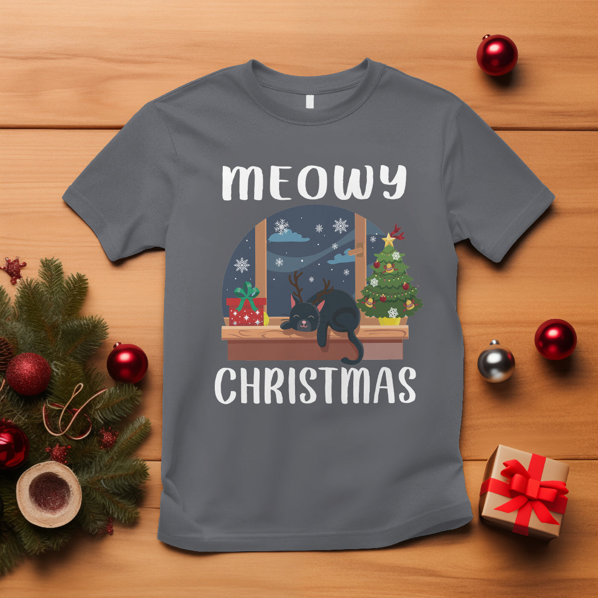 christmas-t-shirt-cat-reindeer-chillin-xmas-eve-window-meowy