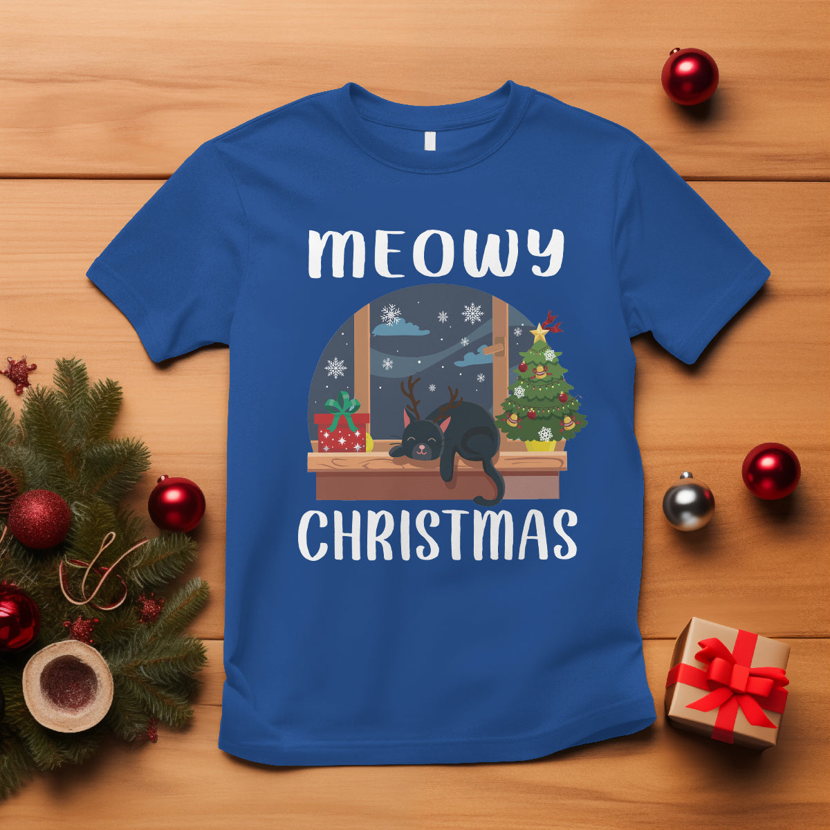 christmas-t-shirt-cat-reindeer-chillin-xmas-eve-window-meowy