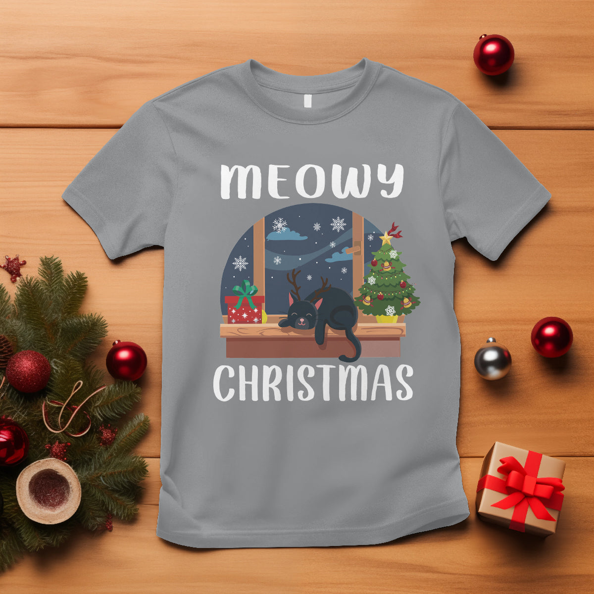 christmas-t-shirt-cat-reindeer-chillin-xmas-eve-window-meowy