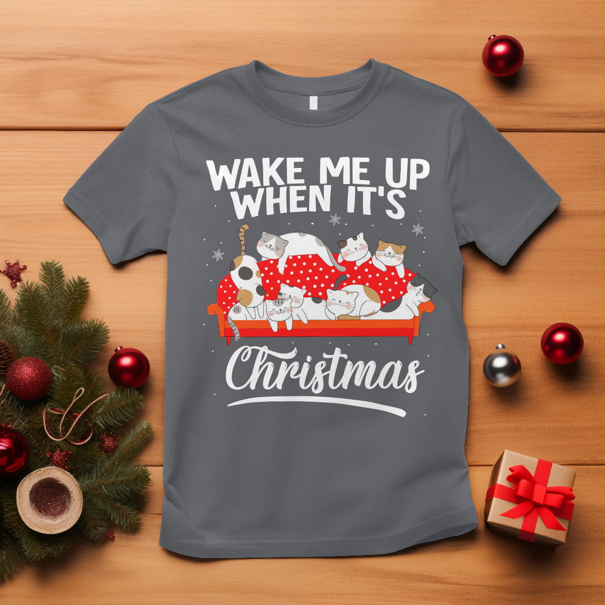 cute-cat-wake-me-up-when-its-christmas-chillin-t-shirt