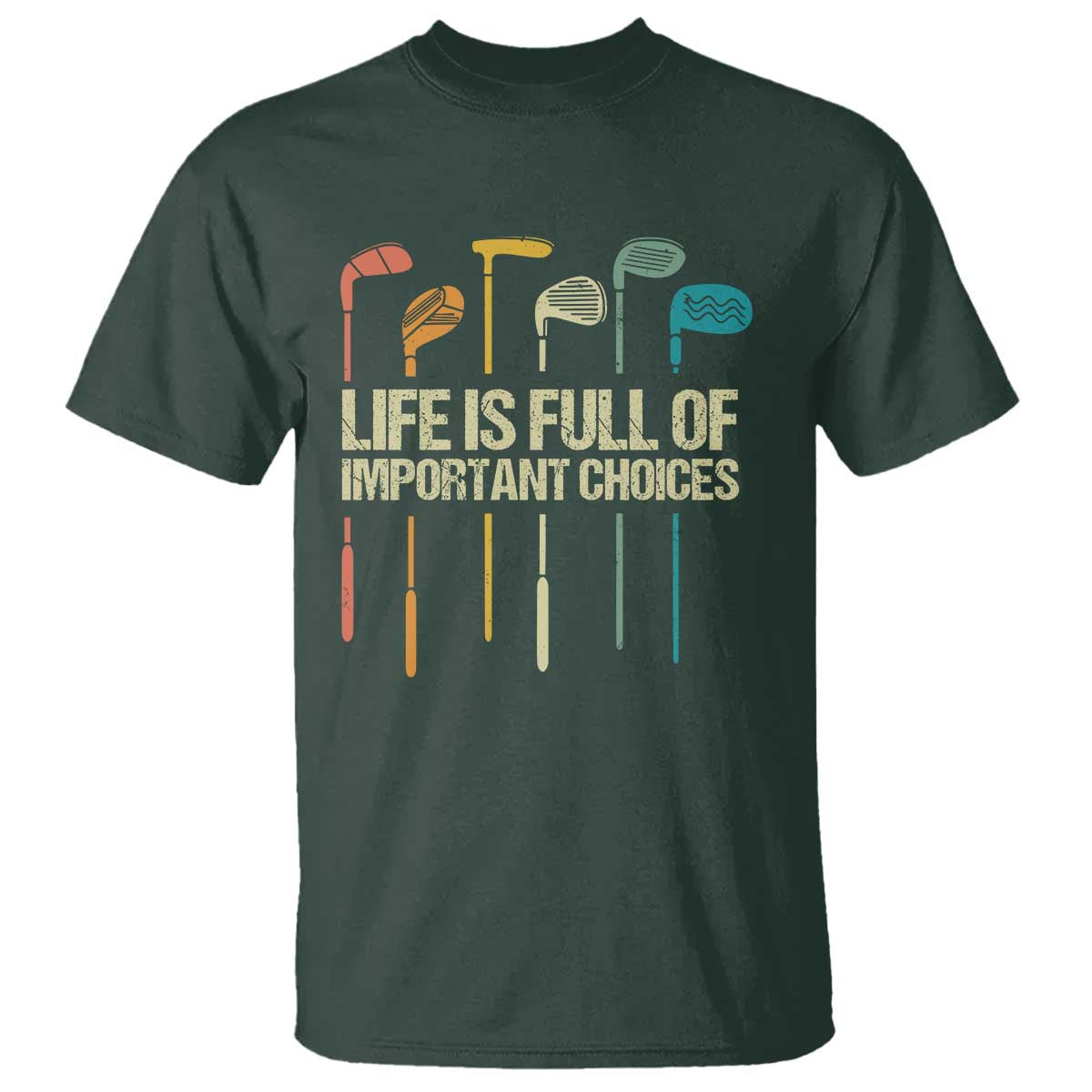 funny-golf-t-shirt-life-is-full-of-important-choices-golf-retro