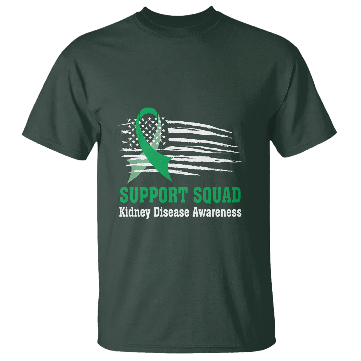 kidney-disease-awareness-month-t-shirt-support-squad-usa-flag-strong-warrior