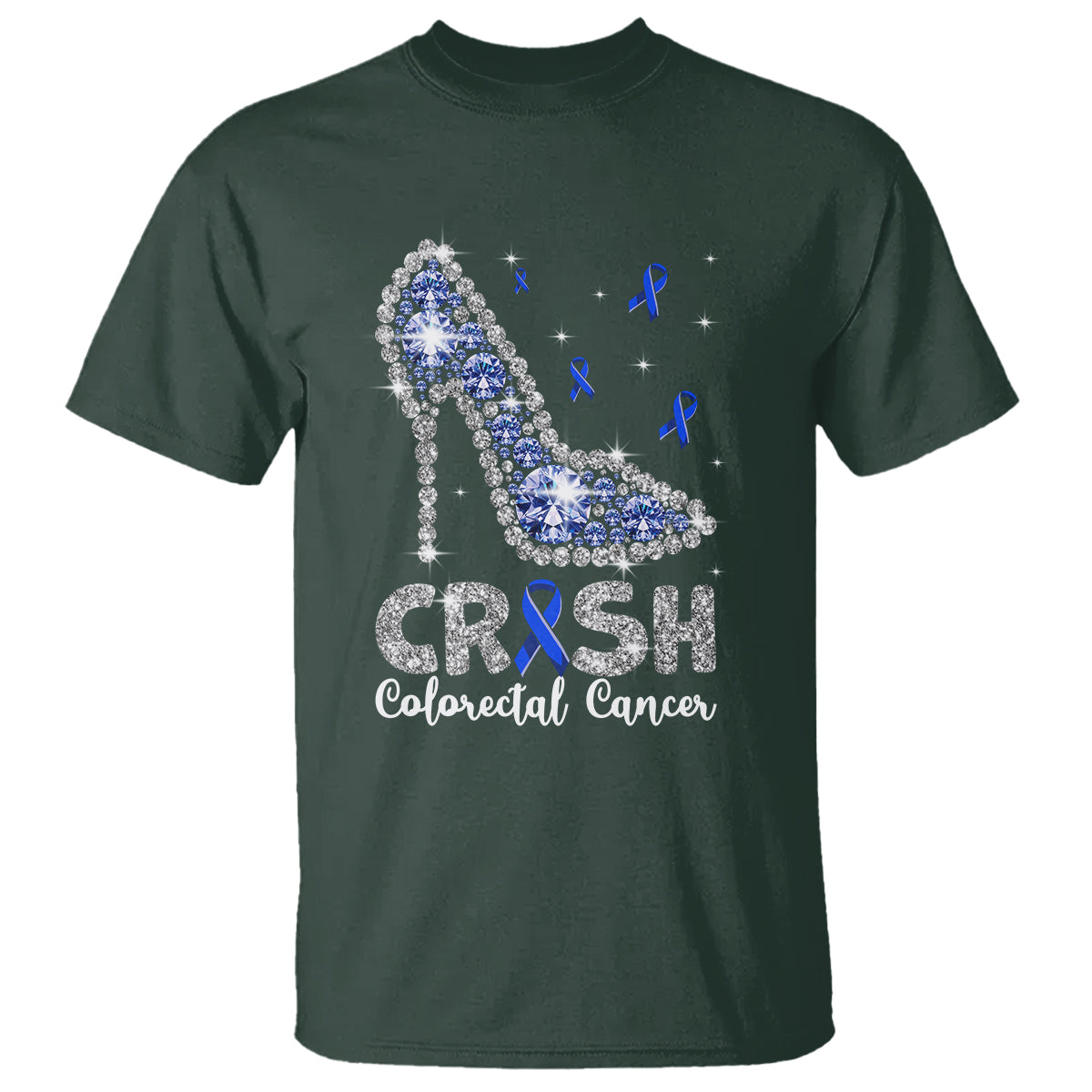colorectal-cancer-awareness-t-shirt-crush-colon-colonscopy-blue-ribbon-high-heels