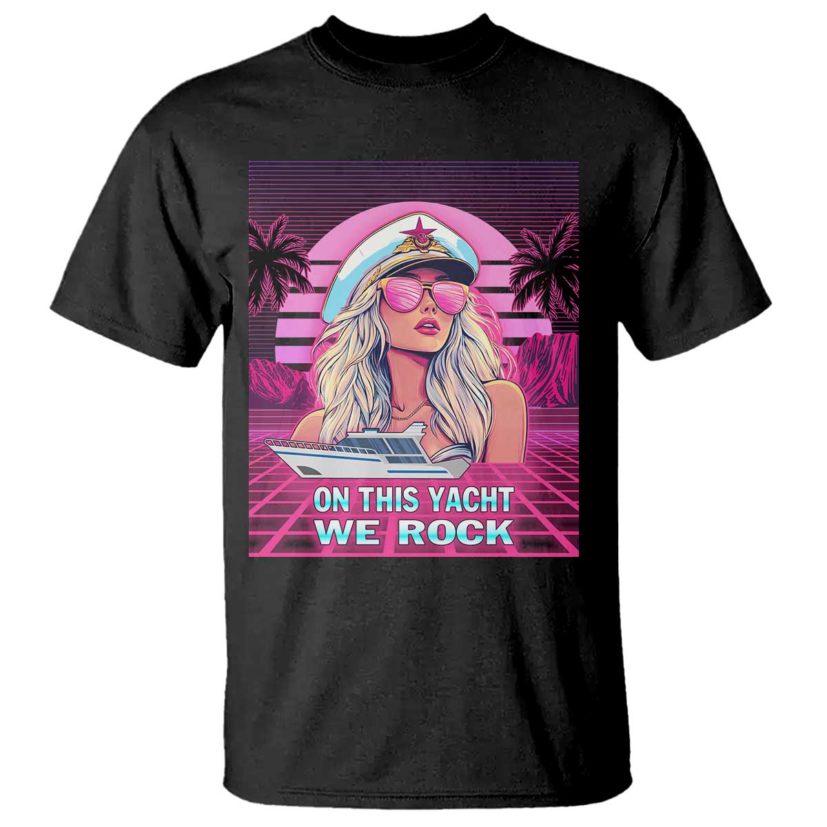 yacht-rock-party-t-shirt-on-this-yacht-we-rock-boating-lady-captain