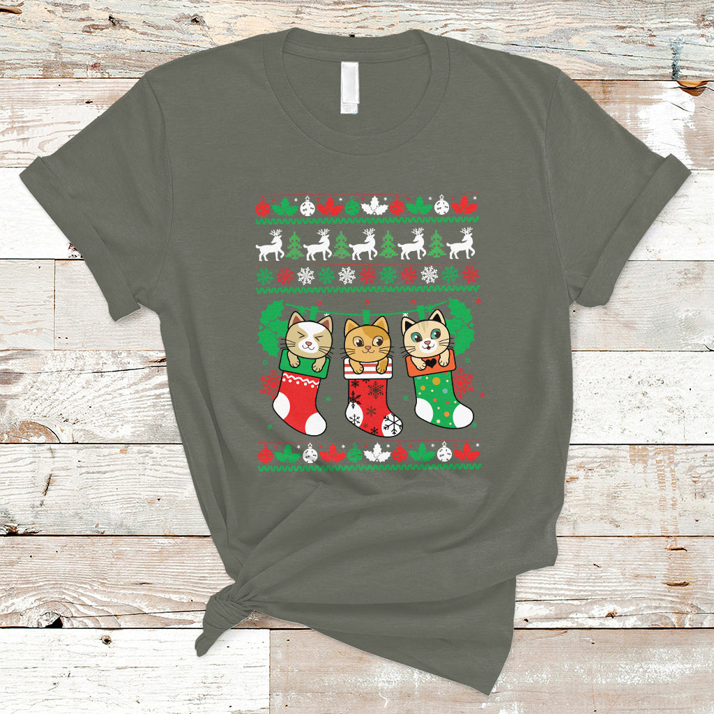 christmas-t-shirt-cute-cat-in-sock-merry-catmas