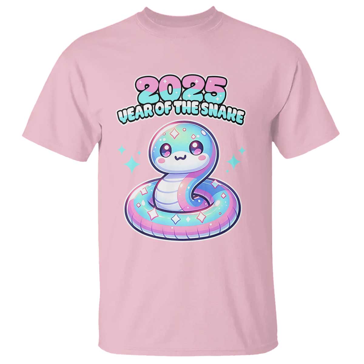 year-of-the-snake-2025-t-shirt-cute-snake-happy-new-year