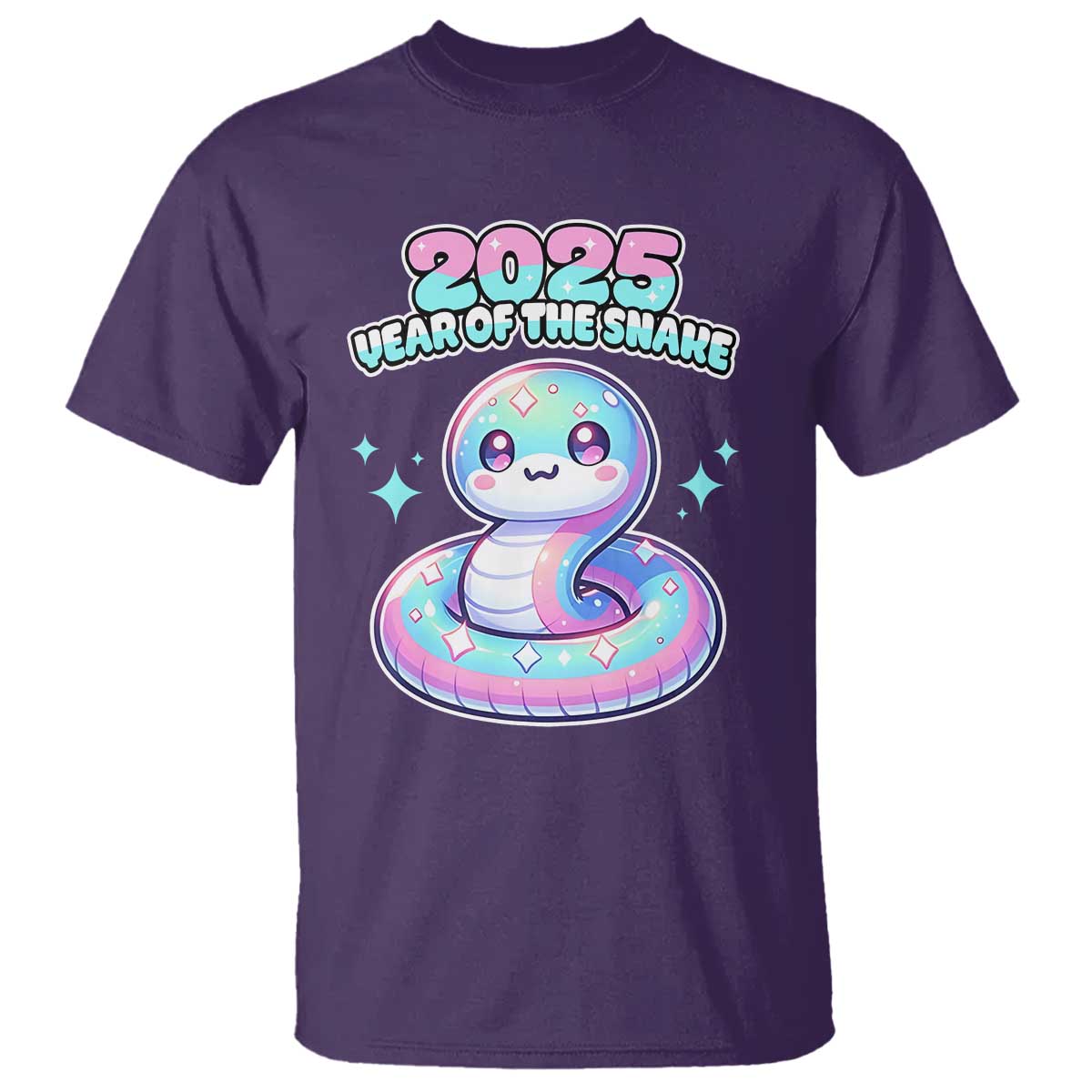 year-of-the-snake-2025-t-shirt-cute-snake-happy-new-year