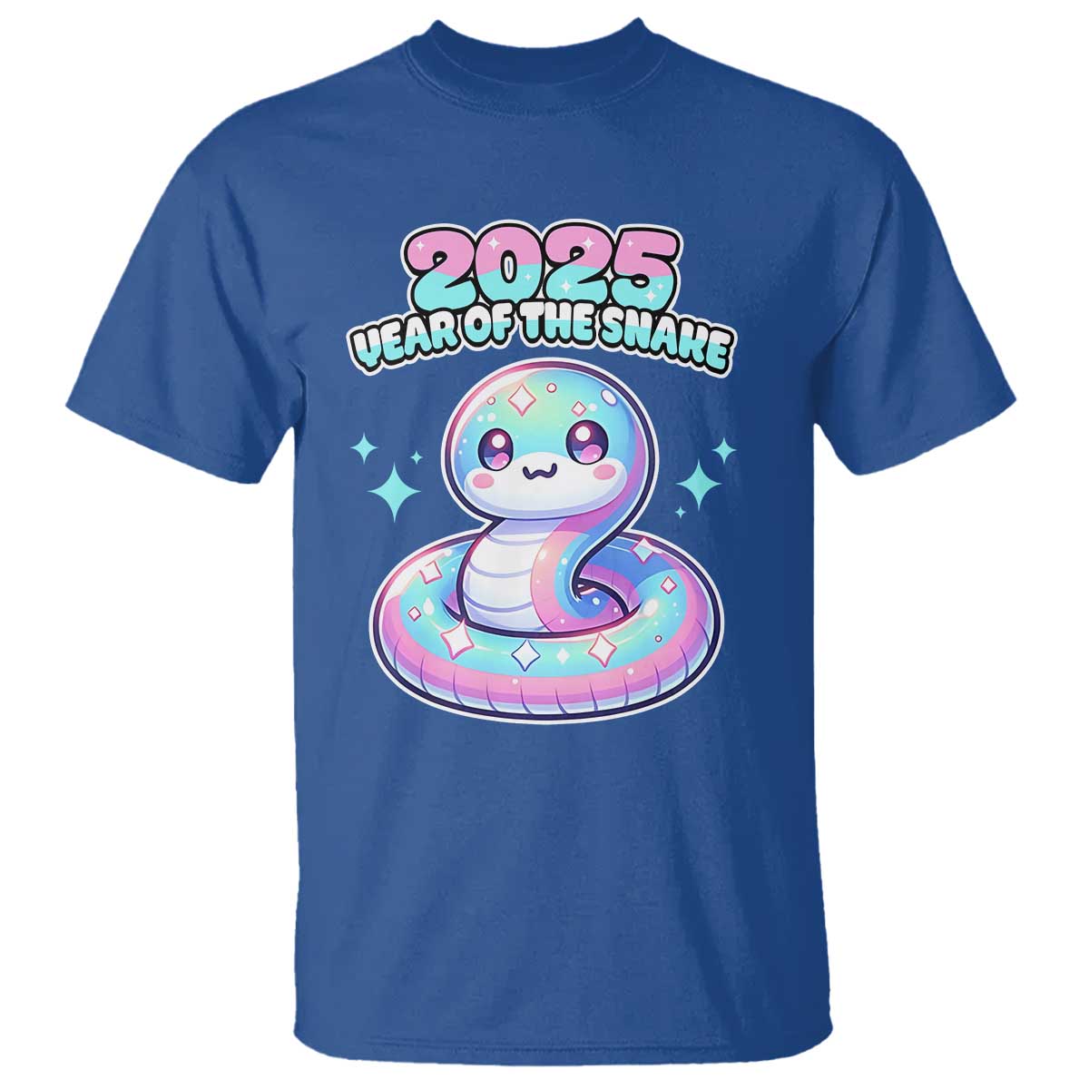 year-of-the-snake-2025-t-shirt-cute-snake-happy-new-year