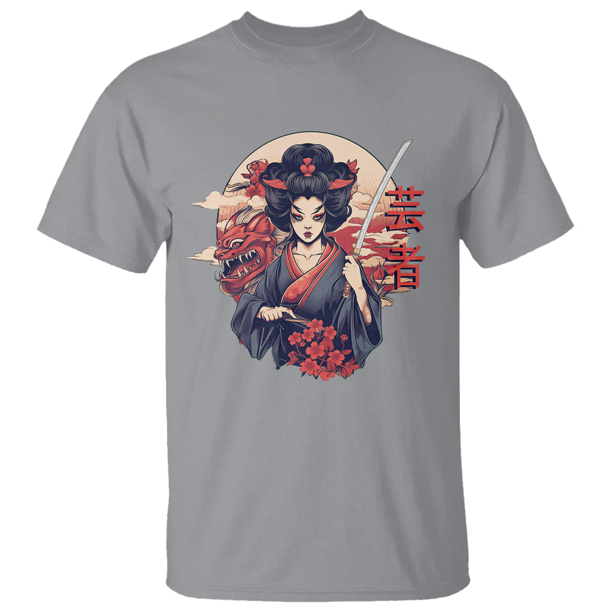 japanese-samurai-t-shirt-floral-warrior-geisha-woman-tokyo-anime-1